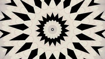 fractal de algodón blanco con caleidoscopio acentos negros video