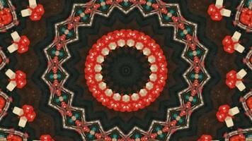 Gradient Brown with Reddish Kaleidoscopic Background video