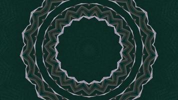 Solid Green with Lighter Green Textured Ring Kaleidoscopic Background video