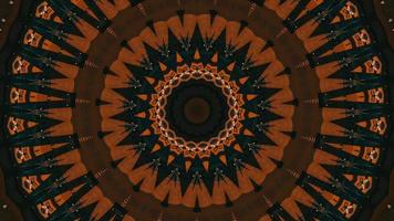 Burnt Umber Gradient Star Kaleidoscopic Element video