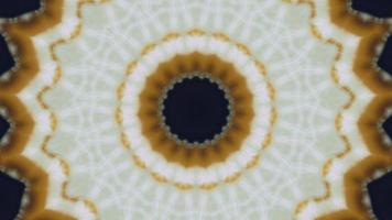 Hazy Brown Star with Mint Green Detail Kaleidoscopic Element