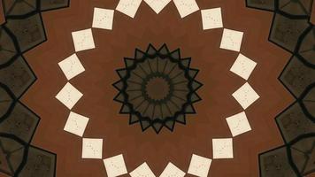 Chocolate Shades with Star Pattern Texture Kaleidoscopic Element video