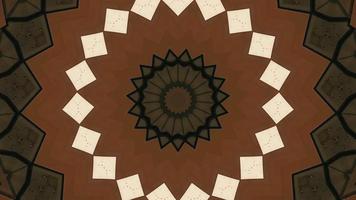 Chocolate Shades with Star Pattern Texture Kaleidoscopic Element video