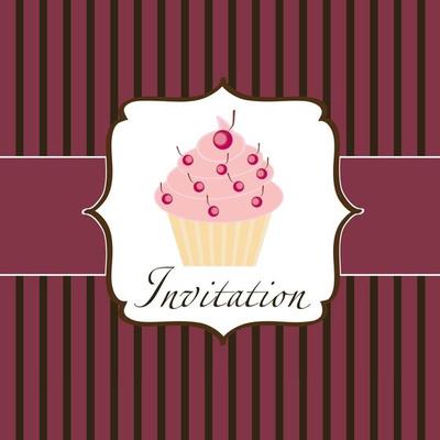 cupcake invitation background