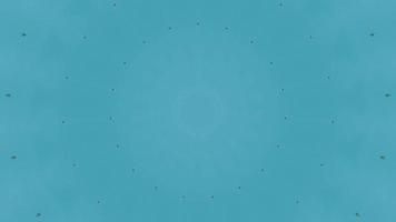 azurblå bakgrund kalejdoskopiskt element video