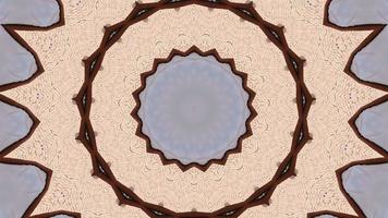 Pink - Brown Star with Dark Trim Brown Kaleidoscopic Element video