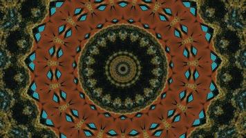 Rusted Clay Brown and Forested Textured Kaleidoscopic Element