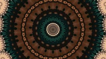 Brown Textured Paisley Kaleidoscopic Element video