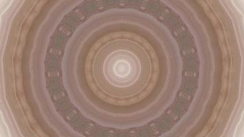 Élément kaléidoscopique cercle rose brun délavé concentrique video