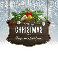Merry Christmas and Happy New Year posters. Vector illustration