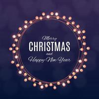 Merry Christmas and Happy New Year posters. Vector illustration