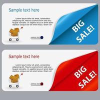 Sale banner with place for your text. vector illustration