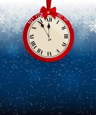 Merry Christmas and New Year Background. Vector Illustration