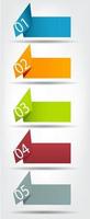 Concept of colorful origami  for different business design. vector