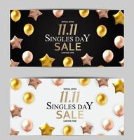 November 11 Singles Day Sale. Vector Illustration