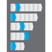 concepto de gráfico de mejoras de procesos de negocio. vector