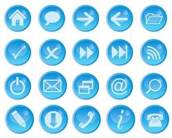 Vector icon set for web.