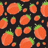 Strawberry abstract hypnotic background. vector illustration
