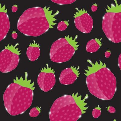 Strawberry abstract hypnotic background. vector illustration