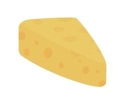 Cheese semi flat color vector object