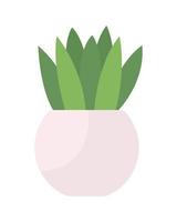 Small tabletop plant semi flat color vector object