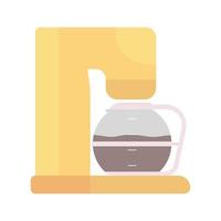 Coffee machine semi flat color vector object