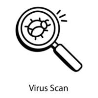 escaneo de virus de errores vector