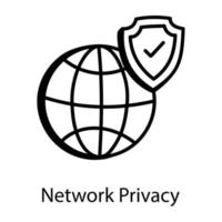 World Network Privacy vector