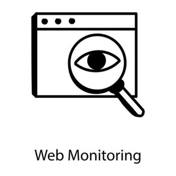 Web Monitoring and visualization vector
