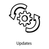 Updates change management vector