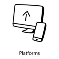Digital  Platforms Device vector