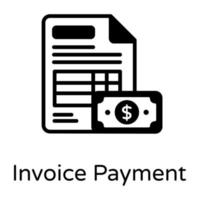 Invoice Payment and Bill vector