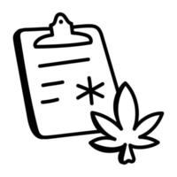 Marijuana Prescription Weed vector