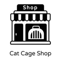 Cat Cage Shop vector