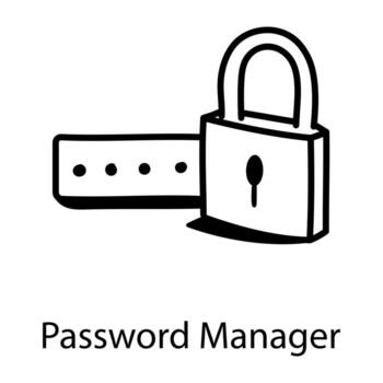 Secure Password Manager vector