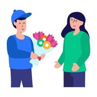 Bouquet and Flower  Delivery vector