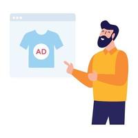 Sponsored web Ads vector