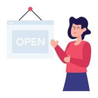 Open Board and Frame vector