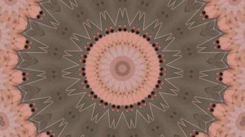 Floral Pink Background with Green - Grey Kaleidoscopic Element video