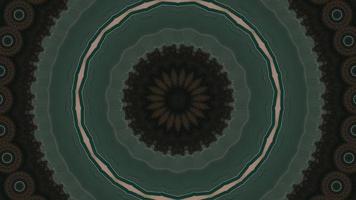 fond kaléidoscopique de cercle concentrique vert forêt pâle video