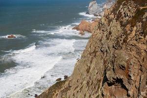 Landscape with coastal cliffs photo
