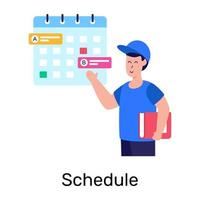 Schedule calendar Design vector