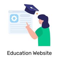 Education and Learning  Website vector