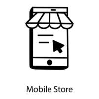 Online  Mobile Store vector