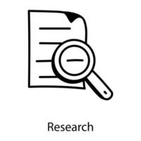 Research and paper analysis vector