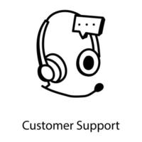 Customer Support and center vector