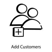 Add Customers and People vector