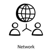 Global customers Network vector