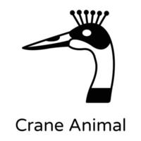 Crane Animal and Creature vector