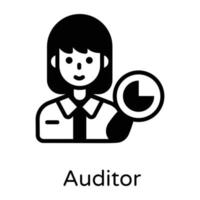 auditor e inspector de empresas vector